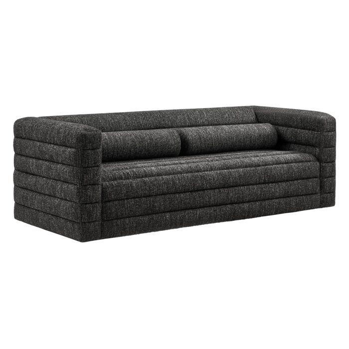 Relle Channel Tufted Boucle Upholstered Sofa - Image 9