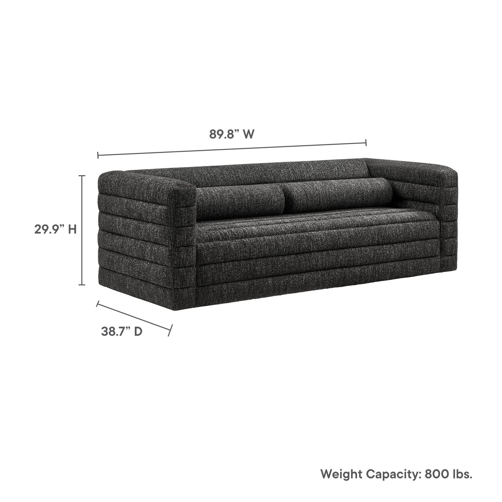 img5_EEI_7136_CHA_Callout2 Relle Channel Tufted Boucle Upholstered Sofa - Image 7