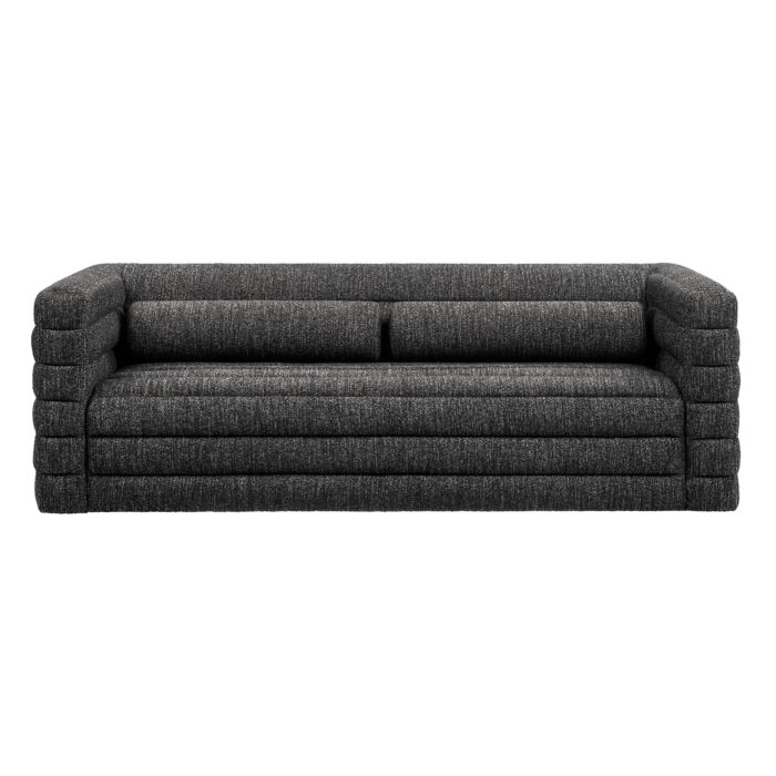 Relle Channel Tufted Boucle Upholstered Sofa - Image 4