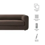 Leif 89" Performance Velvet Upholstered Sofa - Image 9
